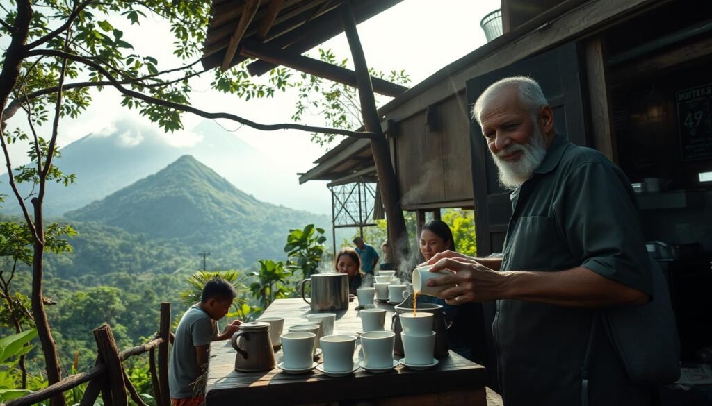 tukang kopi di lereng merapi