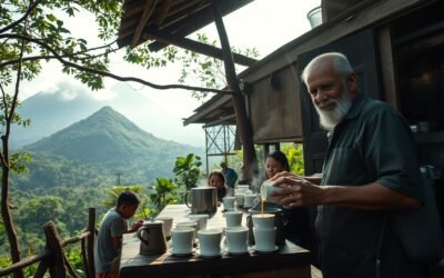tukang kopi di lereng merapi