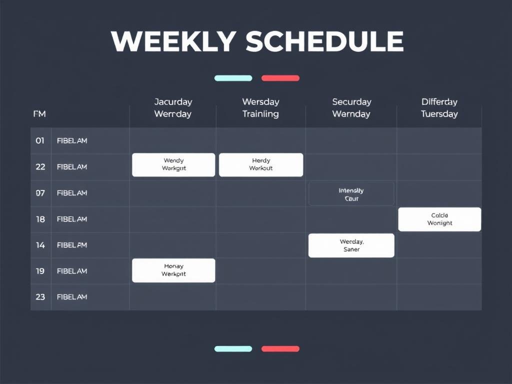 Jadwal latihan mingguan untuk optimalisasi latihan atlet