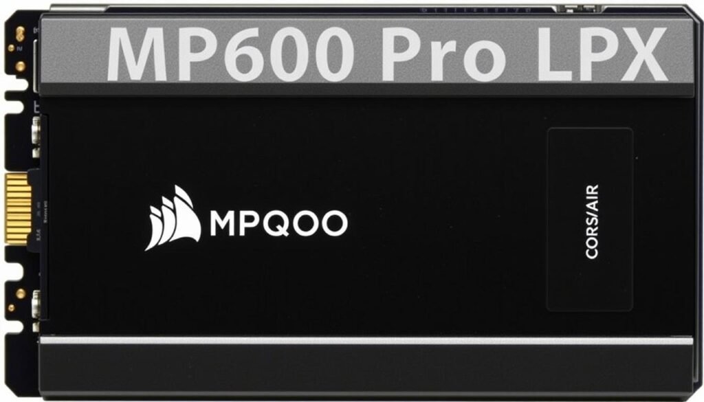 Gambar Corsair MP600 Pro LPX dengan heatsink yang elegan dan kecepatan baca tinggi